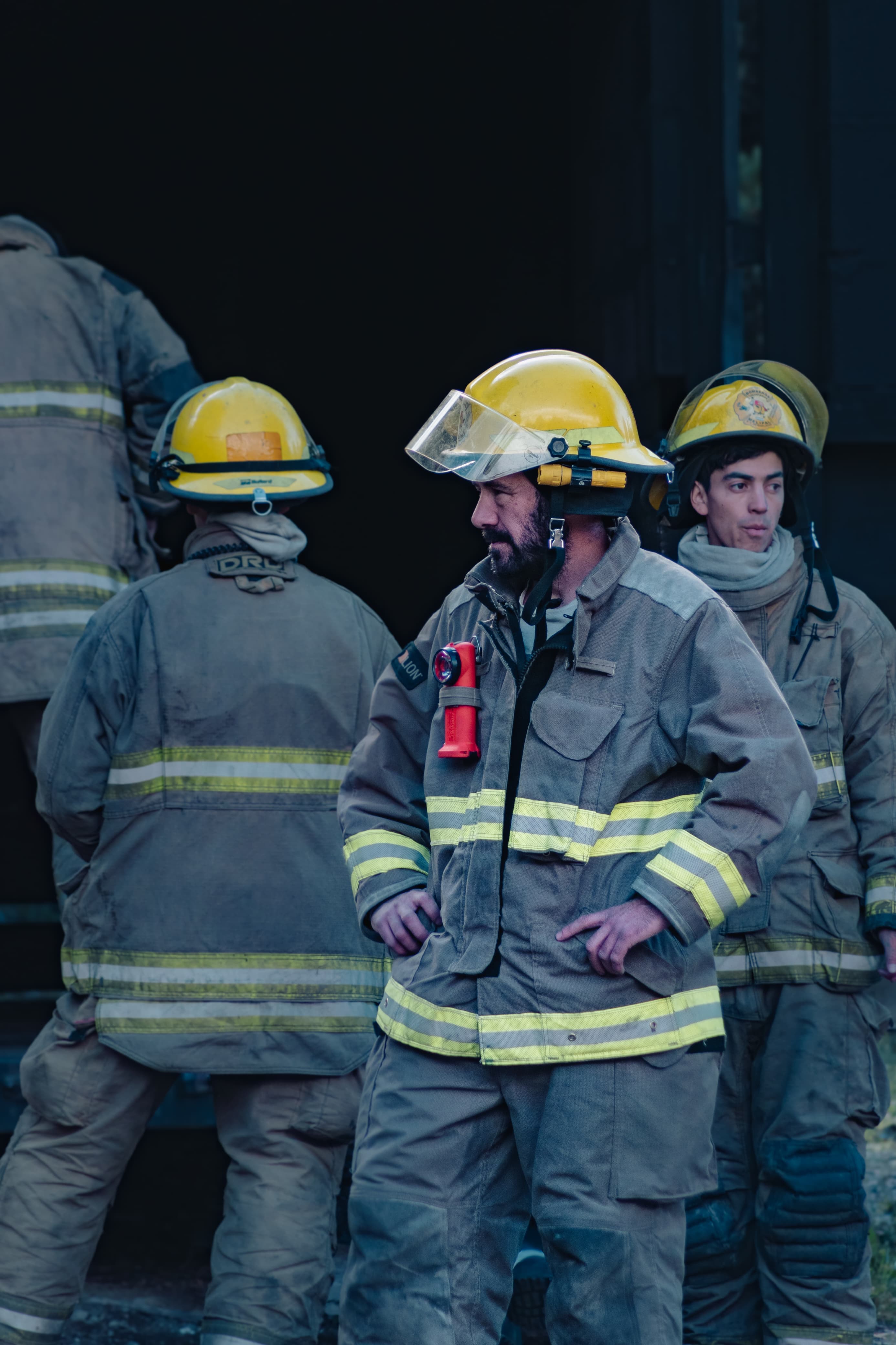 Bomberos en acción